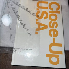 National Geographic Society, Close-Up USA, 1978 Vintage Box,16 Maps,Book,Scale