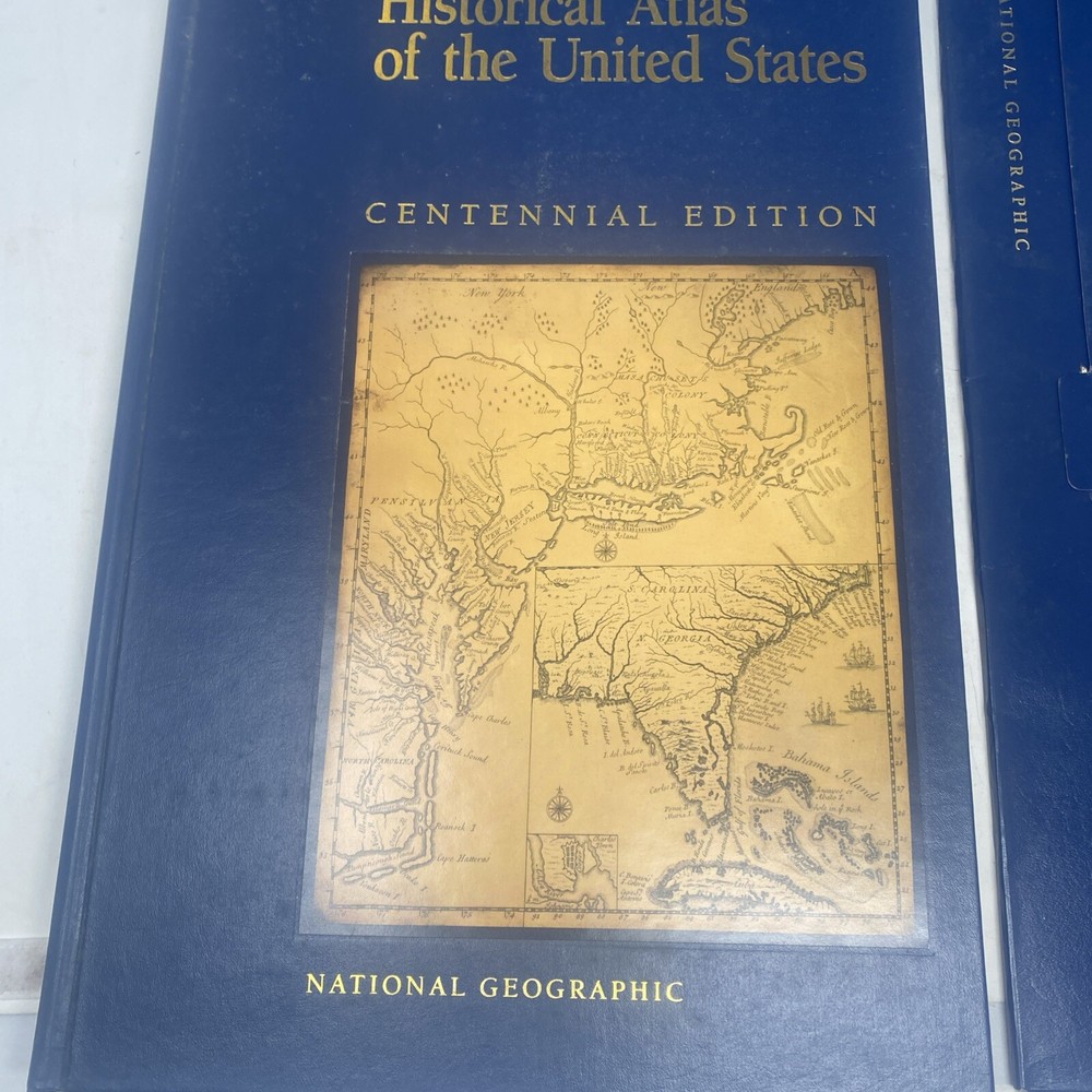 Historical Atlas of the US Centennial Edition National Geographic Book 1988 XL
