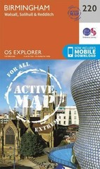 Birmingham, Walsall, Solihull and Redditch (Map) OS Explorer Active Map