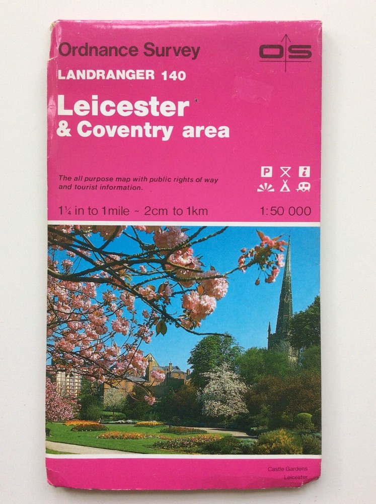 Ordnance Survey Landranger Map No 140 Leicester & Coventry Area