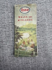 Vintage Esso Road Maps X 5 No 1-5 (folding sheet map)