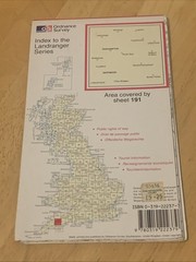 Ordnance Survey Landranger 191 Okehampton & North Dartmoor Map 1996 OS 1:50,000