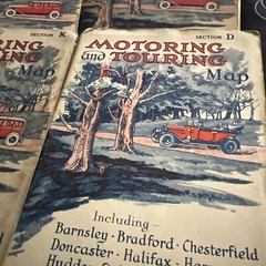 4 X Vintage ‘Motoring and Touring Map’ Sections D, E, J & K