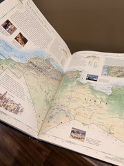 Illustrated World Atlas Hardcover 2004 Barnes Noble Color Maps Geography Book