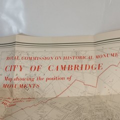 City Of Cambridge Map Showing Position Of Monuments Royal Commission England