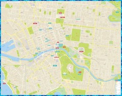 Lonely Planet Lonely Planet Melbourne City Map (Map) Compact City Planning Maps