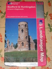 ORDNANCE SURVEY SHEET MAP BEDFORD & HUNTINGDON SHEET 153 NO RIPS TEARS VGC