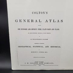 1859 Colton’s General Atlas Map of Russia and Hand Colored
