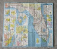 Vintage Florida Official Transportation Map 1981