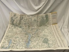 Vintage National Geographic A Pocket Map Of Central & Suburban Washington 1948