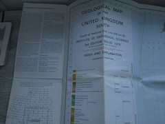 British Geological Survey Map South Sheet 3rd Edition 1979 1:625000 Folded Sheet