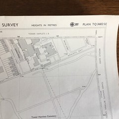 O.S. Map of Part of East London 1: 1,250 Scale Flat Map TQ 3682 SE