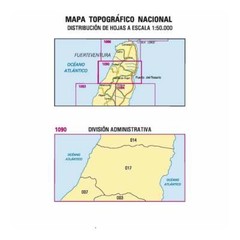 Spain Map 1090: Puerto del Rosario (Fuerteventura) hiking topographic 1:50K