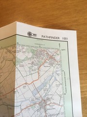 1988 Ordnance Survey Pathfinder Map 1001 SP 85/95 Olney (incl Harrold )