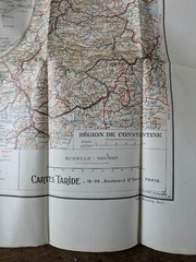 Cartes Tirade, Vintage French Map of Algeria. c1950s. Large Paper Map. Africa