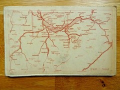 Old Folding Map – Thunersee Switzerland
