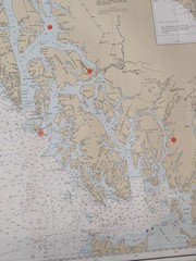NOAA Chart 16016 Dixon Entrance Cape Elias Alaska 33in x 44in Map