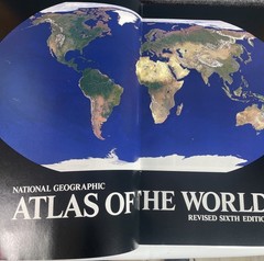 National Geographic Atlas of the World Revised Sixth Edition 1996 Oversized Book