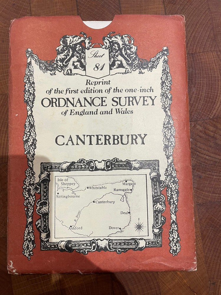 Reprint Of The First Edition Of The One Inch Ordnance Survey: Canterbury 81