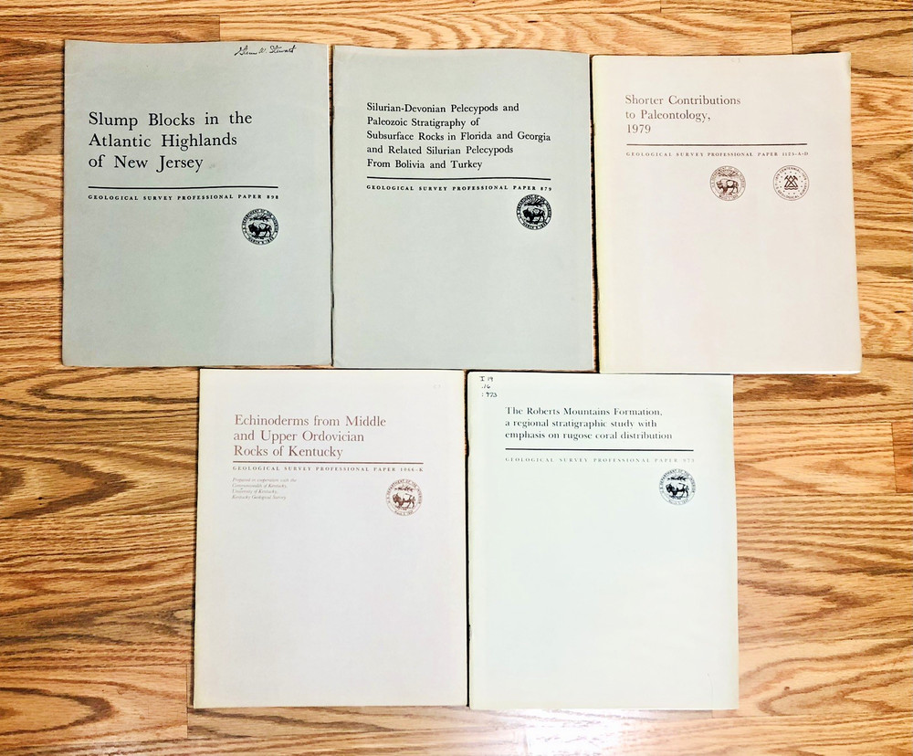 Lot United States Geological Survey Professional Paper USGS Geology Paleontology