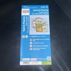 IGN – Top 25 Rando et plein air – La Reunion – 4405 RT – Saint Pierre 1:25 000