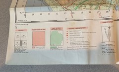 Vintage UK Ordnance survey map of Lake district, circa mid 1970s