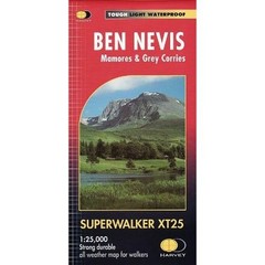 Ben Nevis Walking Map Scotland Hiking Navigation All-Weather Strong Durable