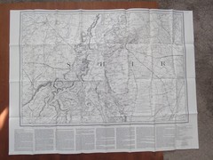 Vintage Sleaford Ordnance Survey Map No 36 reprint 1981 in Envelope Sleeve.