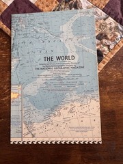 Set of 5 National Geographic maps, 1960–1961 — The World/Top of the World atlas