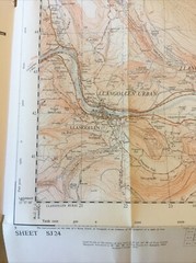 1966 Ordnance Survey 2.5 Inch Map Sheet SJ 24 Llangollen (incl Rhosllanerchrugog