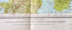 Vintage Bartholomew Half Inch Contoured Cloth Map Sheet 34 – English Lakes