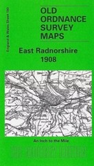 MAP OF East Radnorshire 1908 One Inch sheet 180 by Alan Leather NEW