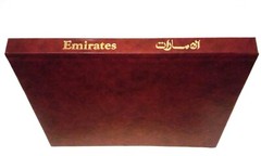 RARE NEW – ARAB EMIRATES AIRLINES WORLD MAP BOOK EMIGULF GROUP – DUBAI U.A.E.