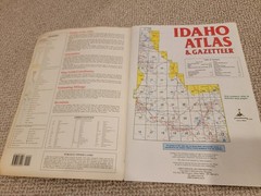 Idaho Atlas & Gazetteer 1992 Topo Maps Of State First Edition, Second Printing