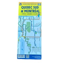 MONTREAL & SOUTHERN QUEBEC TRAVEL MAP 1:12,500 / 1:850,000 By Itmb Publishing