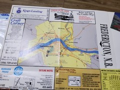 ❤️Vintage 1991❤️Atlantic Provinces Maritimes at a Glance Map❤️RARE PLEASE LOOK❤️