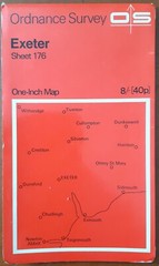 Ordnance Survey – 1 inch to 1 statute mile Sheet 176 – Exeter 1967