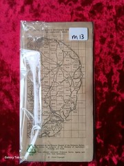 Vintage Ordnance Survey Sheet TM08 Norfolk Folding Map 1:25 000 1960s Edition