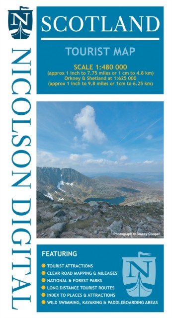 Nicolson Scotland Tourist Map by Val Fry (Sheet map, folded)