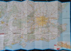 Vintage Esso Roadmap No.2 South – East England and Wales 1980 – EX – + CITY MAPS