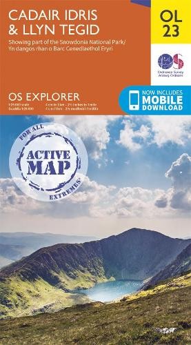 Cadair Idris & Llyn Tegid (Map) OS Explorer Active