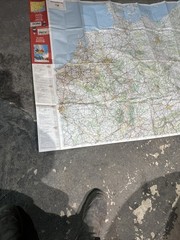 vintage Michelin Map 987 featuring Germany, Austria, and Benelux Ref Bb6