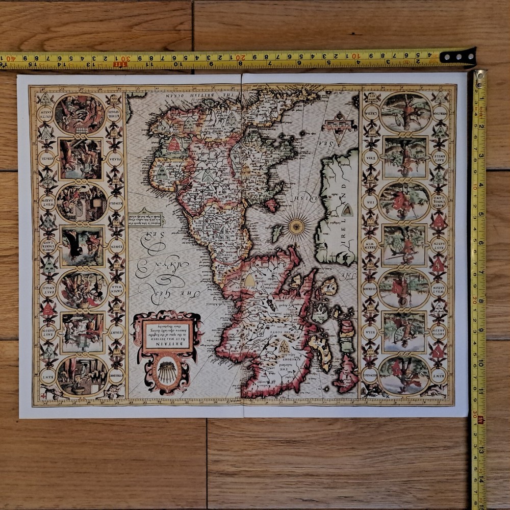 Tudor map of the British Isles by John Speed