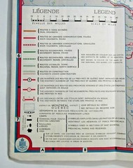 Vintage Map of La Province de Quebec 1959