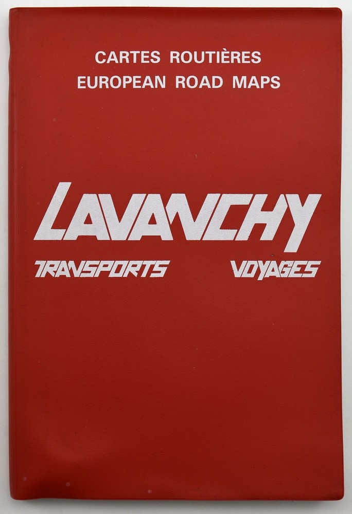 European Road Maps Lavanchy Transports Voyages City Road Atlas Hallwag AG 1982