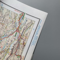 Germany Road Map 1980–81 Vintage Deutschland 1:800,000 Fold-Out Map