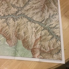 National Geographic Grand Canyon Of Colorado Map 1978 Arizona Folded Map