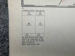 Lorn & Lochaber (iOban & Ben Nevis) ORDNANCE SURVEY TOURIST MAP 1961/1963 cloth
