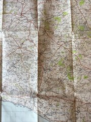 1946 Ordnance Survey One Inch Popular Edition Map 177 Taunton And Lyme Regis