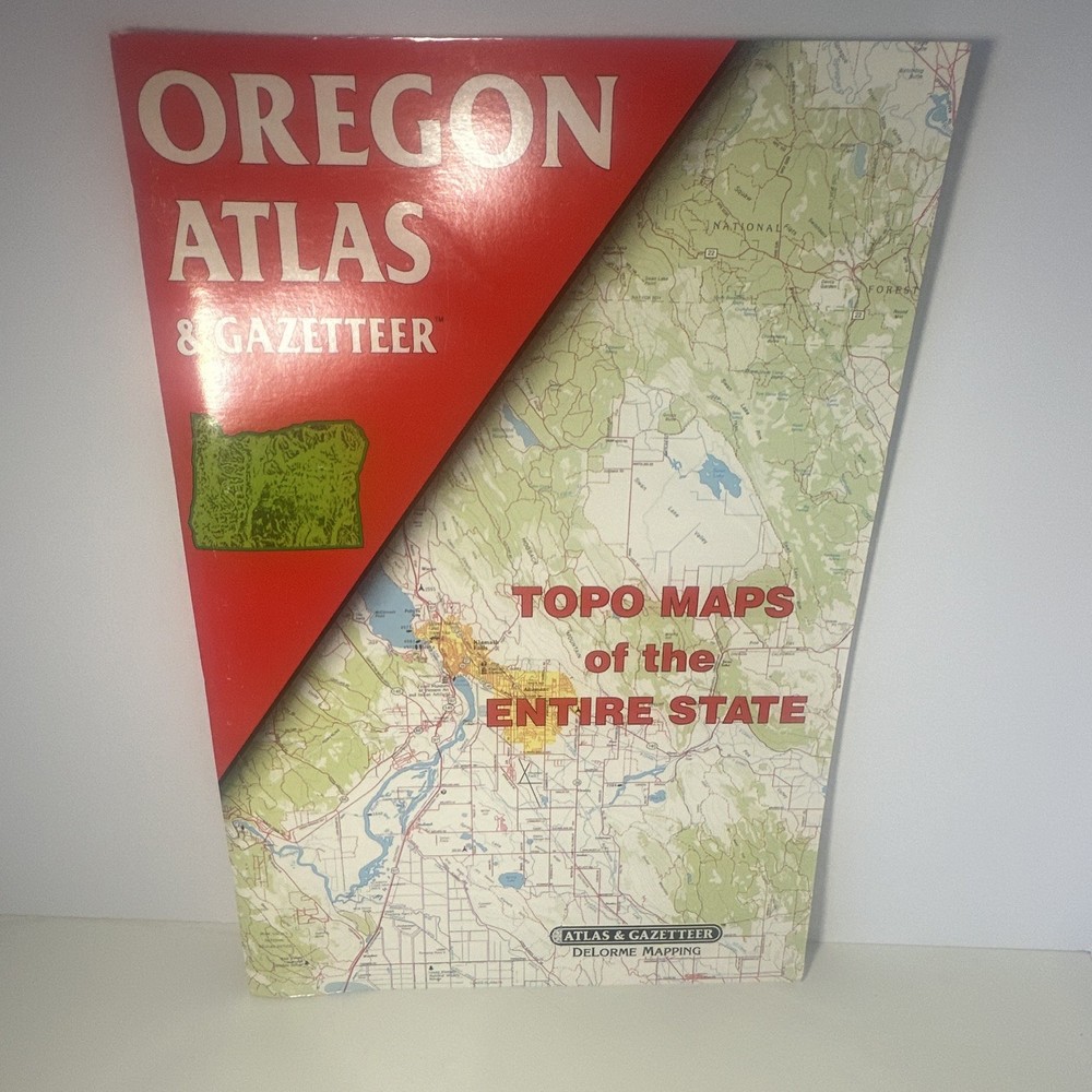 DeLorme Mapping Oregon Atlas & Gazetteer 1991 English Atlas Book